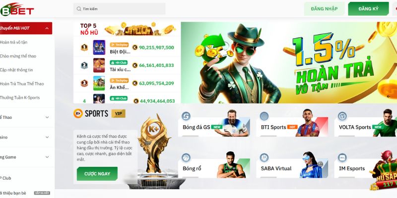 BBET tặng hoàn tiền 5 phần trăm mỗi tuần